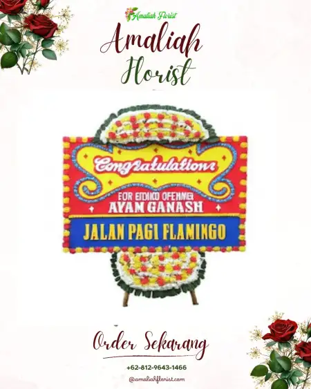 Sewa Papan Bunga Karang Bindu